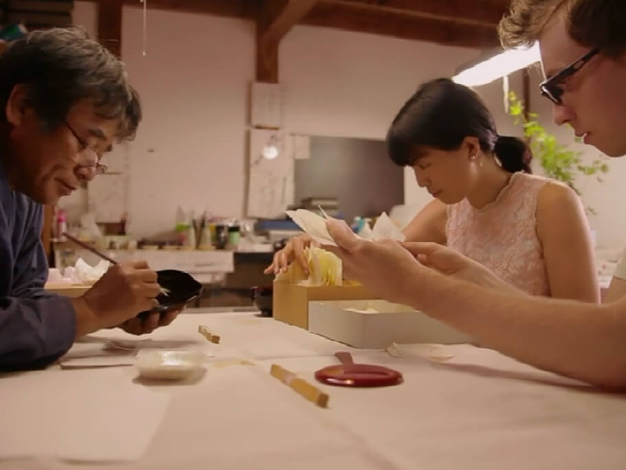 Experience of making the traditional Aizu craft of Makie (lacquerware craft)_2